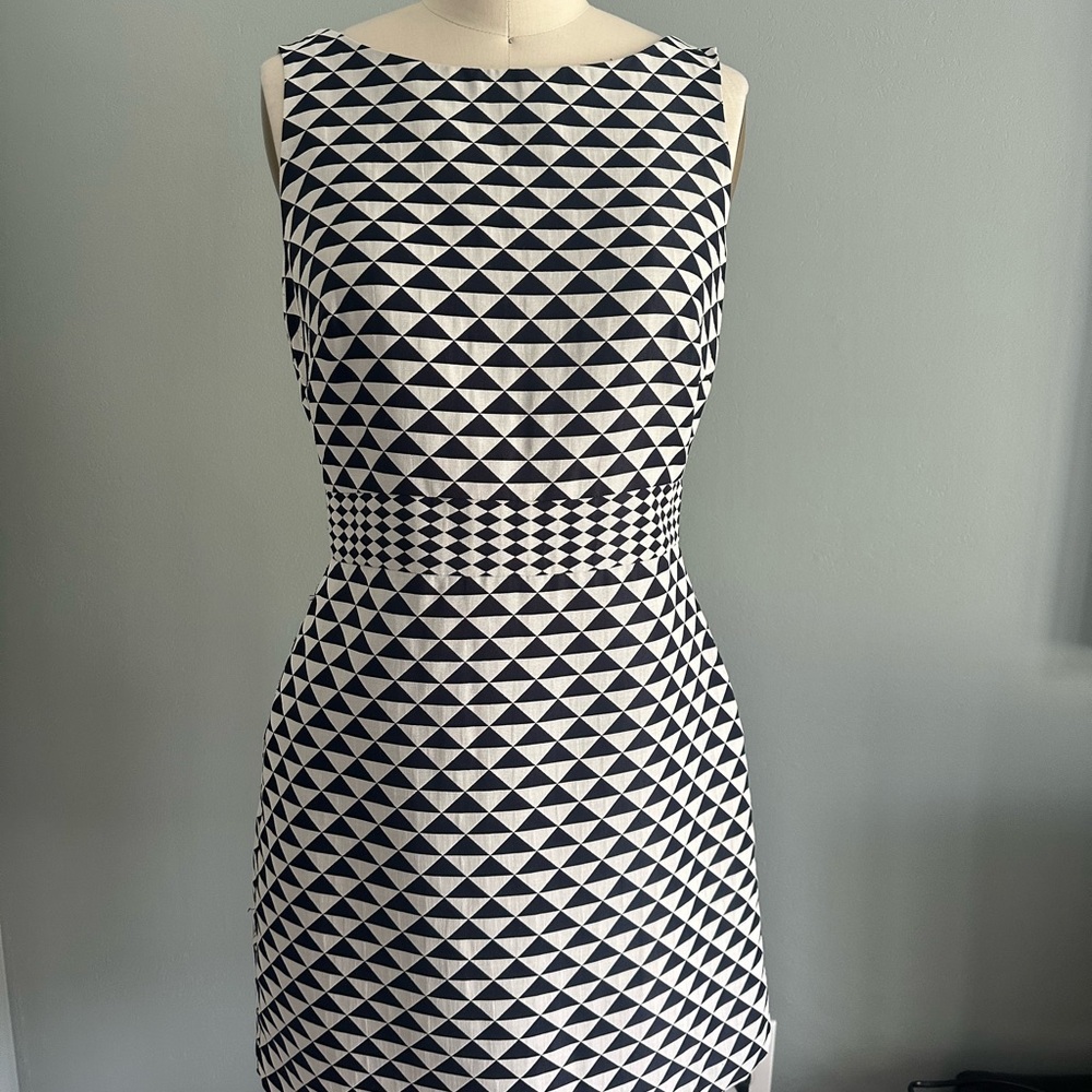 The Limited Geometric Black and White Dress